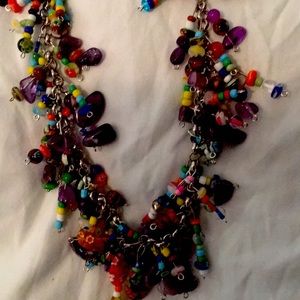 Designer bobble glass necklace